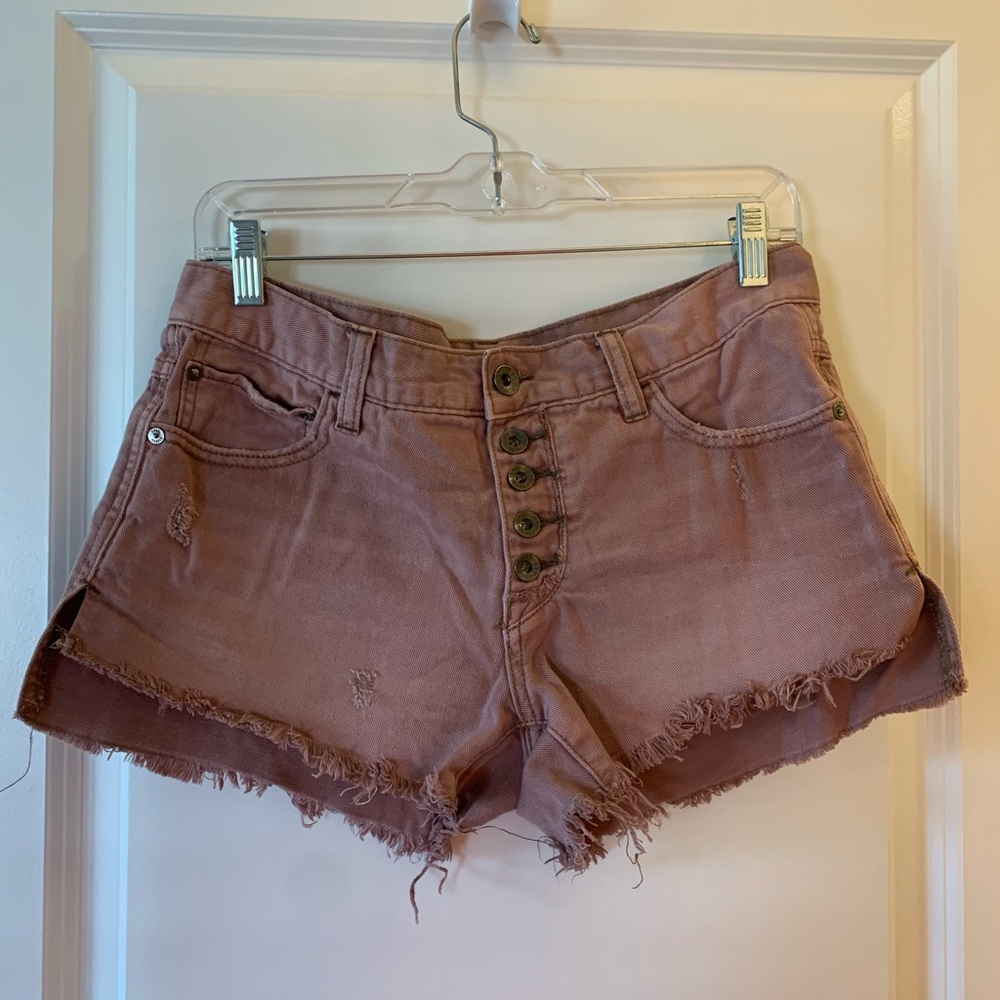 Free People denim shorts